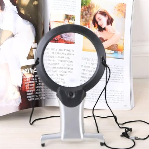 Hands Free Lighting Magnifier Neck Hanging Desk Tool Suitable for Repair Elderly Embroidery in Saudi Arabia