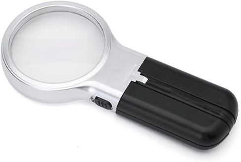 LED Magnifier Optical Lens Foldable Magnifying Scale Loupe in Saudi Arabia