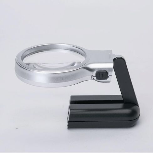LED Magnifier Optical Lens Foldable Magnifying Scale Loupe in Saudi Arabia