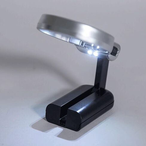 LED Magnifier Optical Lens Foldable Magnifying Scale Loupe in Saudi Arabia