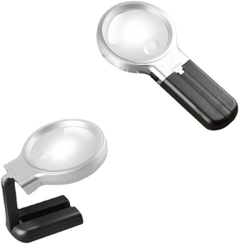 LED Magnifier Optical Lens Foldable Magnifying Scale Loupe in Saudi Arabia