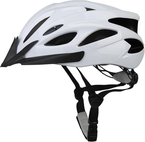 Adult Cycling Bike Helmet, Lightweight and Adjustable with Pads&Visor for Men and Women,Premium Quality Airflow Unisex Bike Helmet,Suggested Fit 57-62 cm (All Black) in Kuwait