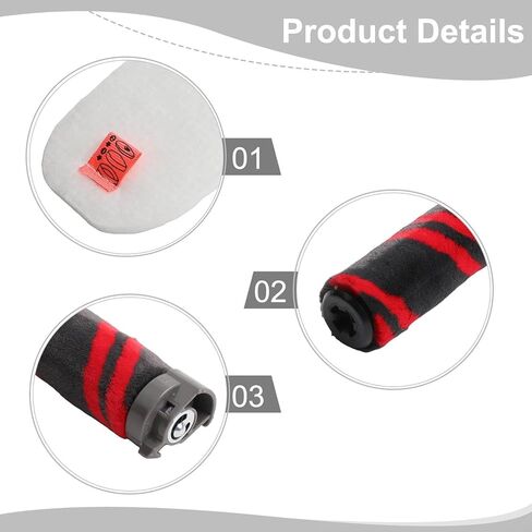 مجموعة فرشاة دوارة لتصفية الاستبدال متوافقة مع نماذج القرش IZ862H IZ562H UZ565H IZ540H IZ840 IZ800 Pro اللاسلكية in Kuwait