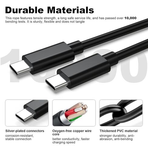 سلك الطاقة لكاميرا REDTIGER Dash Cam، سلك شحن USB C لكاميرا لوحة القيادة Rove R2-4K Dash Cam (10 قدم، 3M) in Kuwait