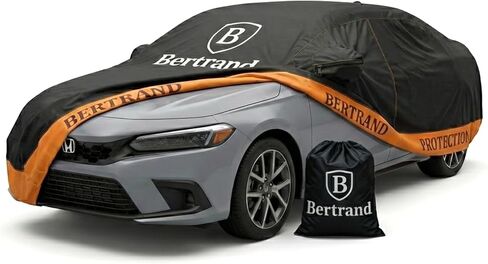 Premium Car Cover – Waterproof 6-Layer Protection, Cotton-Lined, 100% UV Resistant – Reduces Hail Impact – Windproof, Breathable, Driver-Side Zipper – Universal Fit for Sedans & SUVs (XL) in Saudi Arabia