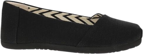 TOMS Womens Alpargata Ballet Flats Casual - Black in Saudi Arabia