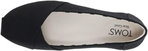TOMS Womens Alpargata Ballet Flats Casual - Black in Saudi Arabia