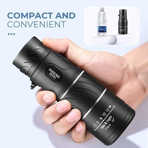 16x52 Monocular Bifocal Optical Zoom Telescope with FMC Green Film & Wide Angle for Clear Imaging and Stable Views in Saudi Arabia