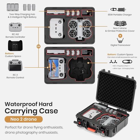 STARTRC Neo 2 Waterproof Hard Case and Lighted Landing Gear in Saudi Arabia