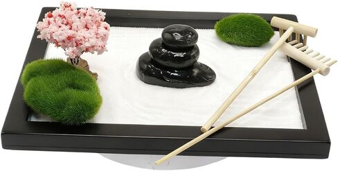 مجموعة أدوات رمل صغيرة يابانية من إكسسوارات حديقة Zen Sand، أدوات صندوق رمل لحديقة الصخور على الطاولة، للتأمل، فنغ شوي in Kuwait