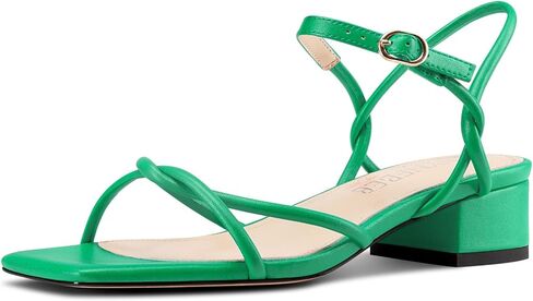 TNYNFBEB Womens Chunky Block Low Heel Open Toe Sandals Ankle Strap Slingback Prom Wedding Dress Basic Classic Summer 1.4 Inches Heels in Saudi Arabia