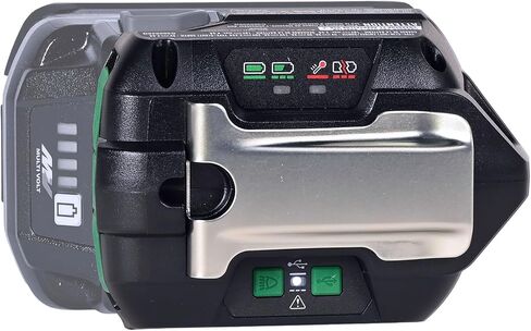 Metabo HPT 18V Battery Charger with (2) USB-C Adapters, Charges Metabo HPT 18V & 36V Slide Style Batteries, Charge up to 2 Devices Simultaneously Via USB-C, Built-in LED Light & Belt Hook, UC18DAQ4 in Saudi Arabia