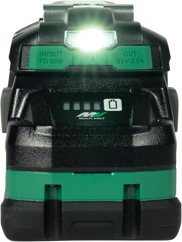 Metabo HPT 18V Battery Charger with (2) USB-C Adapters, Charges Metabo HPT 18V & 36V Slide Style Batteries, Charge up to 2 Devices Simultaneously Via USB-C, Built-in LED Light & Belt Hook, UC18DAQ4 in Saudi Arabia