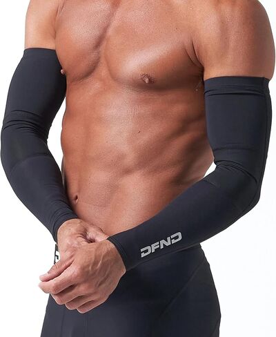 DFND للجنسين أكمام ذراع ضغط الفأس النشط (2 حزمة) - لتخفيف الإصابة ، الانتعاش ، الأداء المحسن - المصنوع في الولايات المتحدة الأمريكية in Kuwait