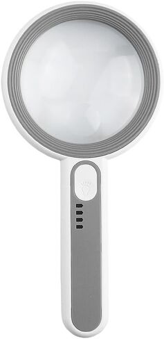 Handheld Magnifying Glass, Multi Size Touch LED Light, Multiple Magnification in Saudi Arabia