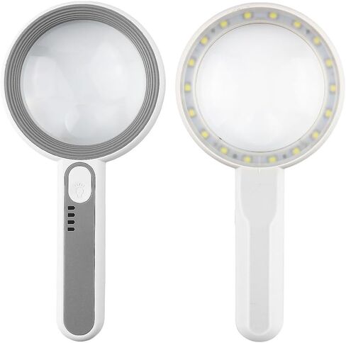 Handheld Magnifying Glass, Multi Size Touch LED Light, Multiple Magnification in Saudi Arabia