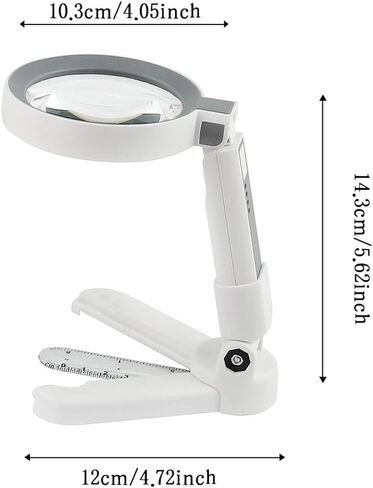 Charging Handheld Desktop Magnifying Glass Scale Measurement Reading in Saudi Arabia