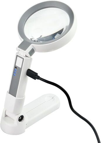 Charging Handheld Desktop Magnifying Glass Scale Measurement Reading in Saudi Arabia