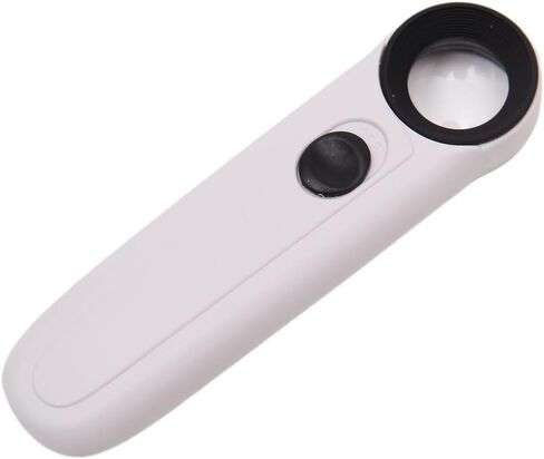 Handheld Magnifying Glass with LED Light 40x Acrylic Lens in Saudi Arabia