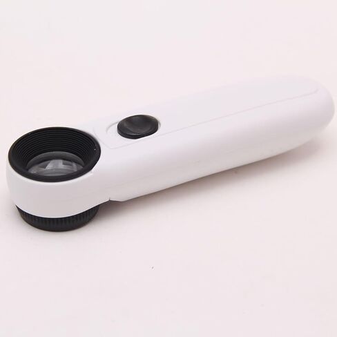 Handheld Magnifying Glass with LED Light 40x Acrylic Lens in Saudi Arabia