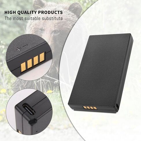 2-Pack E8P 10000MAH battery Compatible for GardePro Trail Camera E6P E6PCF E8P E8PWF X60P X60PMB, L1000D, LN800, Hunting Cameras Rechargeable Lithium-Ion Battery with Type-C Cable (NOT for E6 Camera) in Saudi Arabia