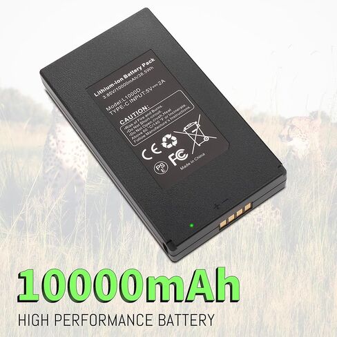 2-Pack E8P 10000MAH battery Compatible for GardePro Trail Camera E6P E6PCF E8P E8PWF X60P X60PMB, L1000D, LN800, Hunting Cameras Rechargeable Lithium-Ion Battery with Type-C Cable (NOT for E6 Camera) in Saudi Arabia