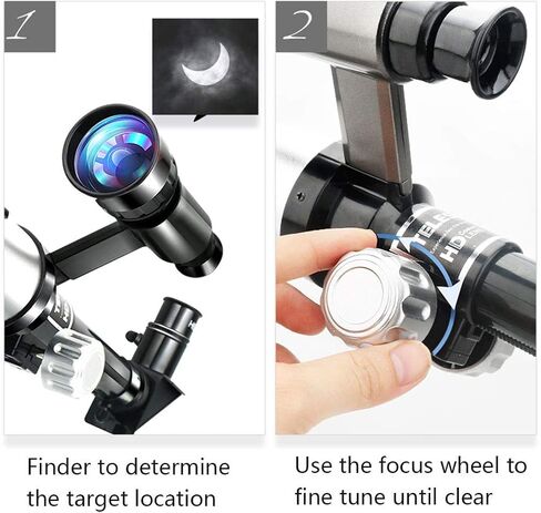 Adult Astronomical Telescope Astronomical Refraction Travel Telescope Tripod Astronomical Gift Portable Telescope in Kuwait