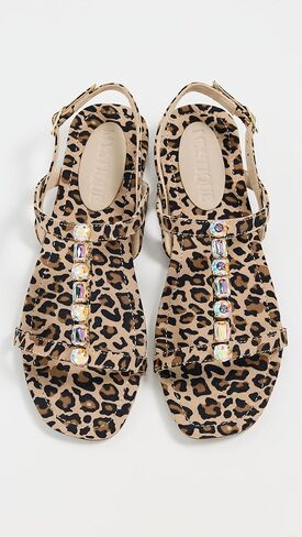 صندل نسائي مزين بنقشة الفهد من Mystique in Kuwait