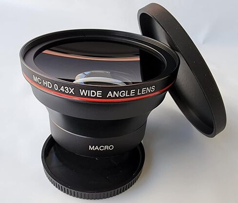 Pro HD 0.43x Fisheye Lens with Macro for Canon XA55 XA50 XA45 XA40 Vixia HF G60 G50 in Saudi Arabia