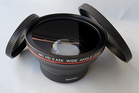 Pro HD 0.43x Fisheye Lens with Macro for Canon XA55 XA50 XA45 XA40 Vixia HF G60 G50 in Saudi Arabia