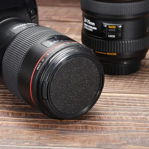 Camera Lens Cap, 2 Pack Sides Pinch Front Lens Cover with Microfiber Cleaning Cloth for 67mm Thread Universal DSLR Lenses for Nikon, for Fujifilm, for Pentax, for Leica in Saudi Arabia
