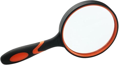 10x Optical Lens Rubber Anti Drop Plastic Handle Elderly Reading Handheld Magnifying Glass in Saudi Arabia
