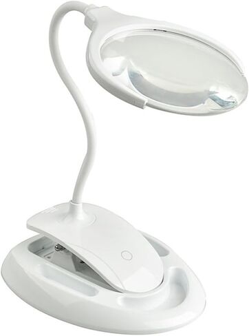 Rechargeable Second Level Brightness Optical Lens LED Lamp Desktop Clip Reading Magnifying Glass in Saudi Arabia