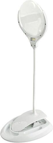 Rechargeable Second Level Brightness Optical Lens LED Lamp Desktop Clip Reading Magnifying Glass in Saudi Arabia