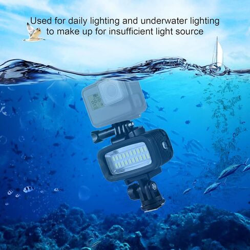 40m Underwater Diving Light, Underwater Video Fill Light Night Light IPX8 Waterproof Diving Light, Underwater Light for OSMO Action Camera in Saudi Arabia