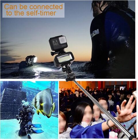 40m Underwater Diving Light, Underwater Video Fill Light Night Light IPX8 Waterproof Diving Light, Underwater Light for OSMO Action Camera in Saudi Arabia