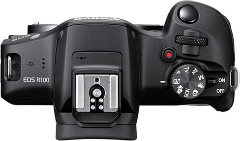 Canon EOS R100 24.2MP APS-C CMOS Sensor Mirrorless Camera with 18-45mm Lens + 64GB Memory + Stabilizing Grip + Software Pack +More (Value Bundle) (Renewed) in Saudi Arabia