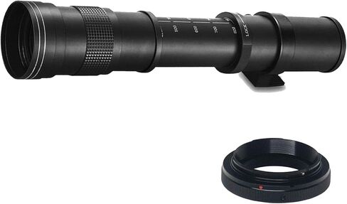 Canon EOS RP Camera Bundle with 24-50mm + 75-300mm + 420-800mm Super Telephoto Lens +128GB Extreme Speed, U-Grip, Microphone, LED Light, Spare Battery, Filter Kit, More (Extreme Pro-Bundle) (Renewed) in Saudi Arabia