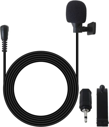 Latest Upgraded Universal Car Radio Microphone 3.5mm, Microphone with 3.5mm Female to 2.5mm Male Adapter for Pioneer MVH-P8300BT, MVH-X360BT, MVH-X36BT, MVH-X370BT, MVH-X560BT in Kuwait