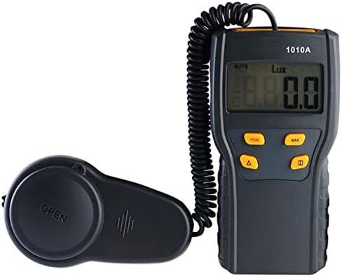 VC1010A Digital Light Meter - Illuminance & Brightness Tester, Professional Photometer for Lamps & LED Lights, Accurate Measurement for Home & Studio Use in Saudi Arabia