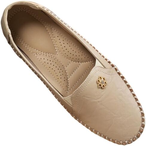 Women's Fashionable Flat Shoes with Round Toes and Shallow Openings, one-Piece Style. TPR Sole for Comfort and Lightness. Suitable for All Seasons and Work Attire. in Saudi Arabia