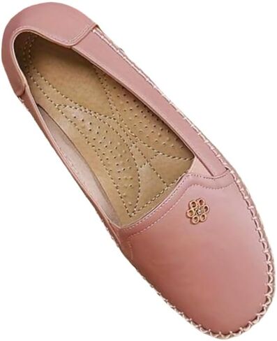 Women's Fashionable Flat Shoes with Round Toes and Shallow Openings, one-Piece Style. TPR Sole for Comfort and Lightness. Suitable for All Seasons and Work Attire. in Saudi Arabia