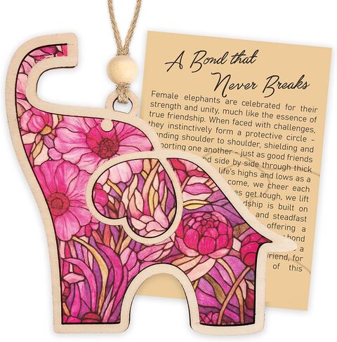 حلي عيد الميلاد الفيل 2025 ، أفضل صديق عيد ميلاد هدايا للنساء ، هدايا الفيل للنساء مع بطاقة القصة ، زخرفة فيل فريدة من نوعها ، هدايا عيد ميلاد للأصدقاء أختي in Kuwait