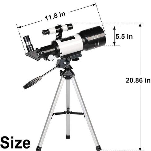 Small Telescope Professional Astronomical Telescope Monocular 150X Refractive Space Telescope Outdoor Travel Spotting Scope with Tripod in Kuwait