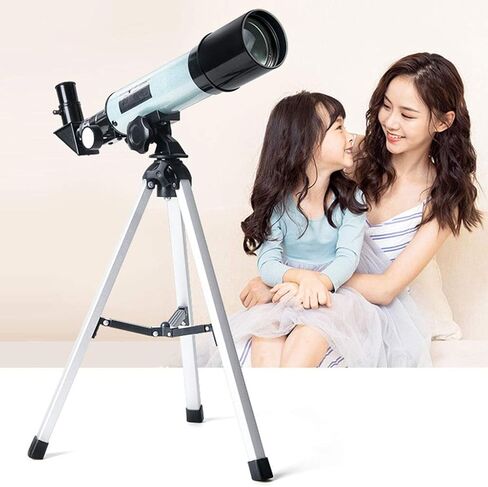 Adult Astronomical Telescope Astronomical Refraction Travel Telescope with a Tripod to Observe The Moon in Kuwait