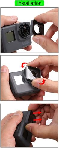 مرشح عدسة الكاميرا QKOO HD MRC-CPL المستقطب لـ GoPro HERO 7 أسود/HERO (2018)/Hero 5 Black/Hero 6 أسود للرياضة الخارجية in Kuwait