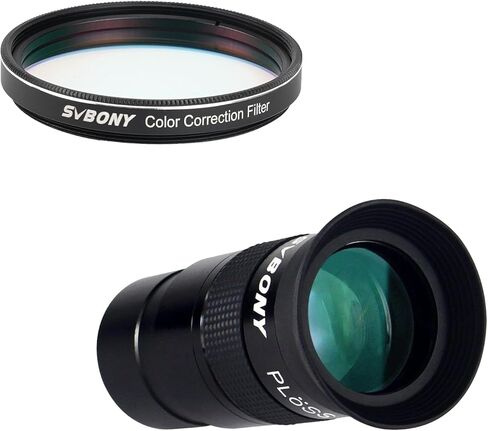 Telescope Eyepiece 40mm 1.25 inches Plossl Lens Fully Multi Green Coated Metal Bundle with SV231 Color Correction Filter, 2 inches Telescope Filter for Moon Planetary Visual and Astrophotography in Saudi Arabia