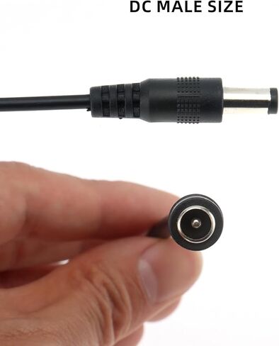 DC Power Splitter Cable 1 Female to 4 Male 5.5mm x 2.1mm DC Power Extension Adapter Cable for CCTV Surveillance Cameras Surveillance Routers DVR Monitor Electricity in Saudi Arabia