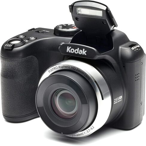 كاميرا كوداك PIXPRO AZ252 بوينت آند شوت الرقمية مع شاشة LCD 3 بوصة، أسود (متجدد) in Kuwait
