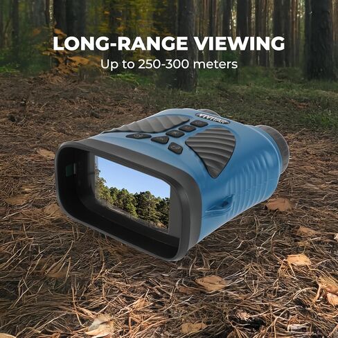 Vivitar - مجهر كاميرا رقمية، صور عالية الدقة 16 ميجابكسل، فيديو QHD 2.7K كامل، استخدام ليلاً ونهارًا، تصميم مضغوط، جسم أحمر مطاطي ناعم مقاوم للسقوط، للرياضة والسفر والخارج (أزرق) in Kuwait